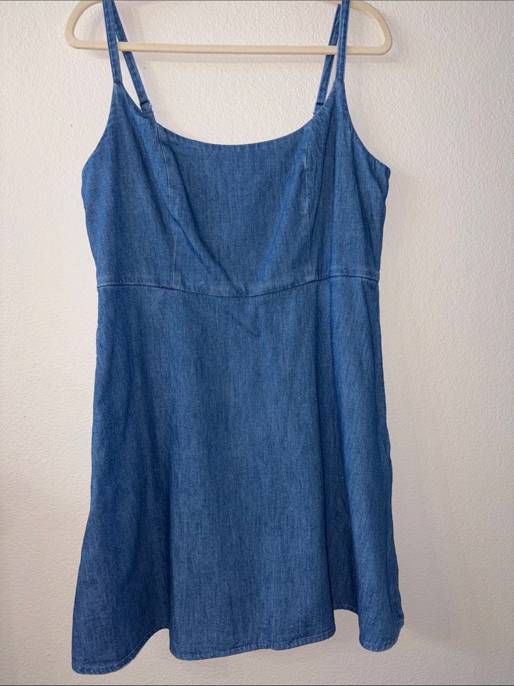 Old Navy Blue Denim Spaghetti-Strap Mini Dress